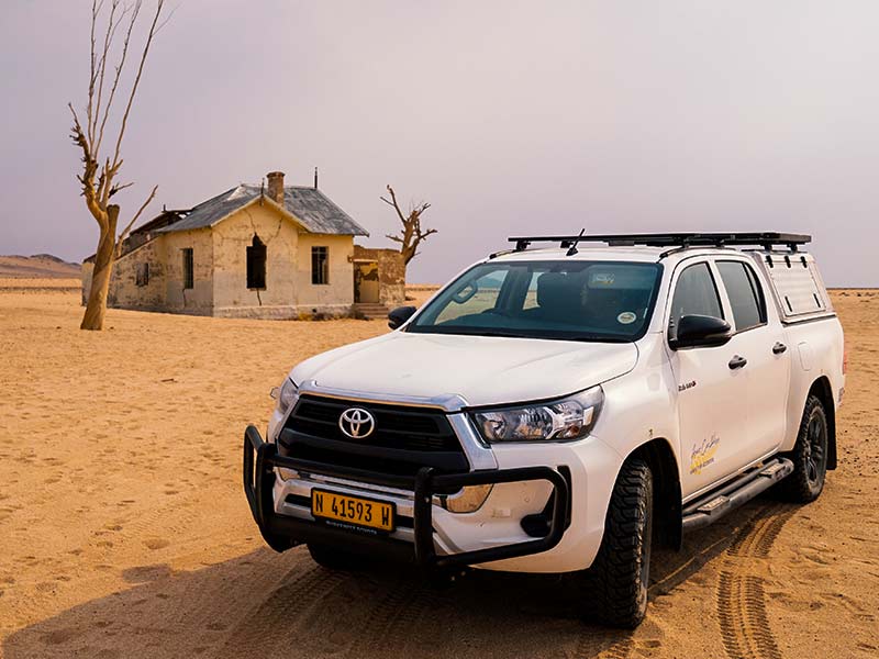 4x4 Asco Car Rental in Garub remote railway siding