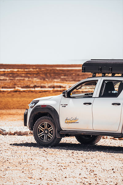 Asco 4x4-huurauto voor self-drive in de Namibische woestijn