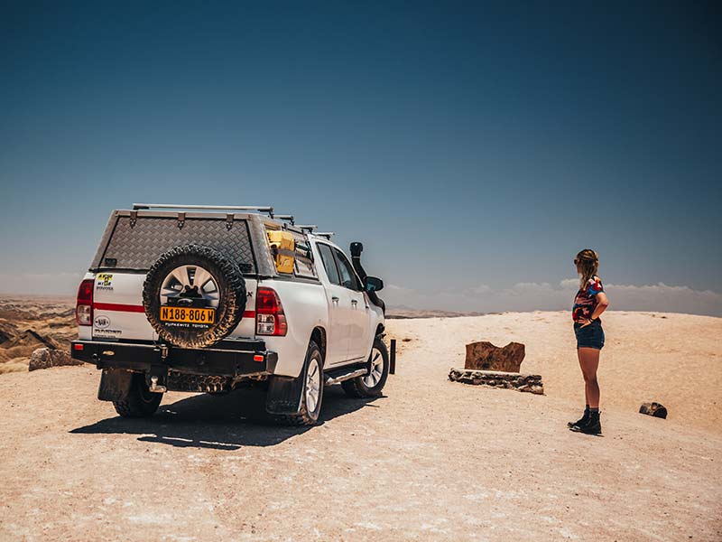 Autovermietung-Namibia-4×4-Geländewagen ohne Campingausrüstung